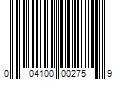 Barcode Image for UPC code 004100002759