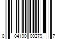 Barcode Image for UPC code 004100002797