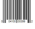 Barcode Image for UPC code 004100003992