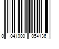 Barcode Image for UPC code 0041000054136