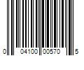 Barcode Image for UPC code 004100005705