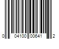 Barcode Image for UPC code 004100006412