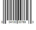 Barcode Image for UPC code 004100007693