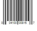 Barcode Image for UPC code 004100008157