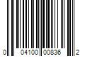 Barcode Image for UPC code 004100008362