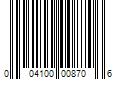 Barcode Image for UPC code 004100008706