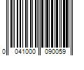 Barcode Image for UPC code 0041000090059