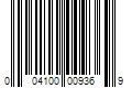 Barcode Image for UPC code 004100009369