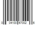 Barcode Image for UPC code 004100670026