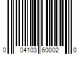 Barcode Image for UPC code 004103600020