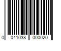 Barcode Image for UPC code 0041038000020