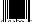 Barcode Image for UPC code 004110000035