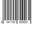 Barcode Image for UPC code 0041100809261