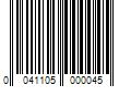 Barcode Image for UPC code 0041105000045