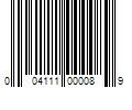 Barcode Image for UPC code 004111000089