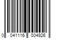 Barcode Image for UPC code 0041116004926