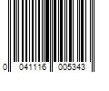 Barcode Image for UPC code 0041116005343