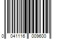 Barcode Image for UPC code 0041116009600