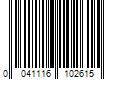 Barcode Image for UPC code 0041116102615