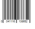 Barcode Image for UPC code 0041116138652