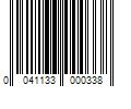 Barcode Image for UPC code 0041133000338