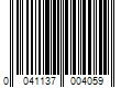 Barcode Image for UPC code 0041137004059