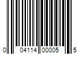 Barcode Image for UPC code 004114000055