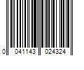 Barcode Image for UPC code 0041143024324