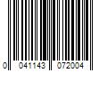 Barcode Image for UPC code 0041143072004