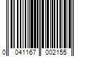 Barcode Image for UPC code 0041167002155