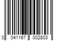 Barcode Image for UPC code 0041167002803