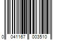 Barcode Image for UPC code 0041167003510