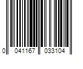 Barcode Image for UPC code 0041167033104