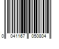 Barcode Image for UPC code 0041167050804