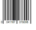 Barcode Image for UPC code 0041167078006