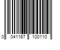 Barcode Image for UPC code 0041167100110