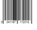 Barcode Image for UPC code 0041167172018