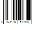 Barcode Image for UPC code 0041168110309