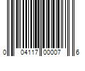 Barcode Image for UPC code 004117000076