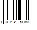 Barcode Image for UPC code 0041192100338