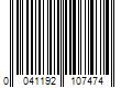 Barcode Image for UPC code 0041192107474