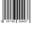 Barcode Image for UPC code 0041193004437