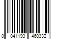 Barcode Image for UPC code 0041193460332