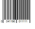 Barcode Image for UPC code 0041196011111