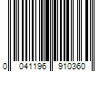 Barcode Image for UPC code 0041196910360