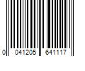 Barcode Image for UPC code 0041205641117