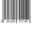 Barcode Image for UPC code 0041205701149