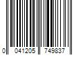 Barcode Image for UPC code 0041205749837