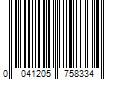 Barcode Image for UPC code 0041205758334