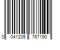 Barcode Image for UPC code 0041205767190